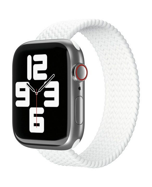Ремешок нейлоновый плетёный vlp для Apple Watch 38/40/41 S/M 2шт белый