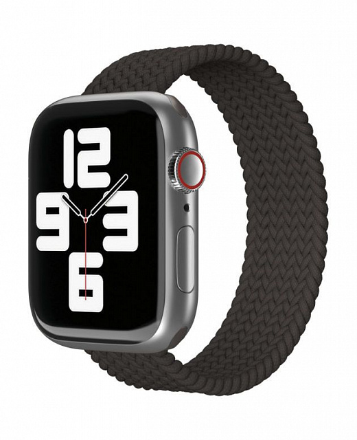 Ремешок нейлоновый плетёный “vlp” для Apple Watch 42/44/45 L/XL 2шт черный